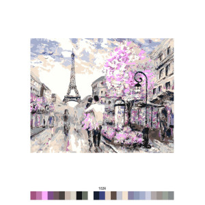 Картина по номерам "В париже"