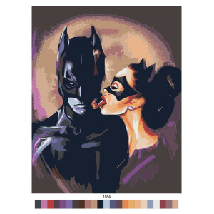 Картина по номерам "Бэтмен и женщина Кошка"