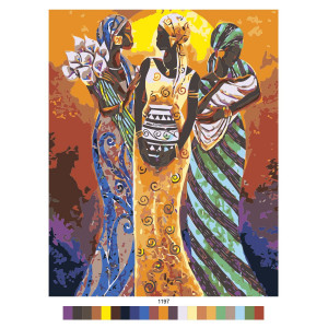 Картина по номерам "Женщины Африки"