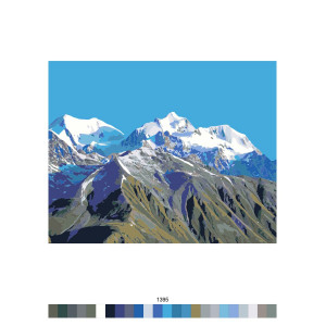 Картина по номерам "Гора Белуха Горный Алтай"