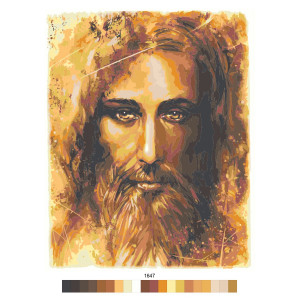 Картина по номерам "Лик Христа"
