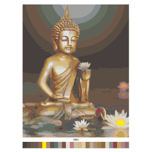 Картина по номерам "Будда"
