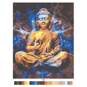 Картина по номерам "Будда"