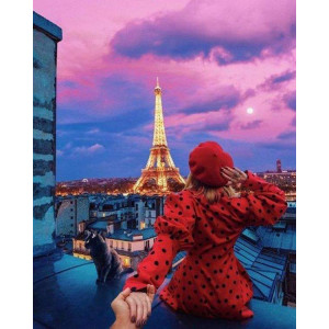 Картина по номерам "Следуй за мной в Париж"
