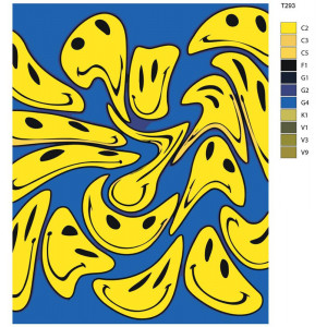 Картина по номерам "Смайлики"