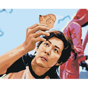 Картина по номерам "Игра в кальмара: Сон Ки Хун"