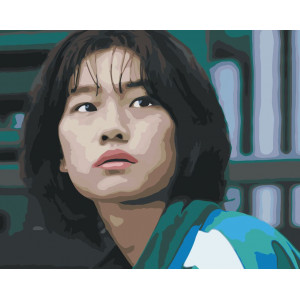 Картина по номерам "Игра в кальмара: Сон Ки Хун"