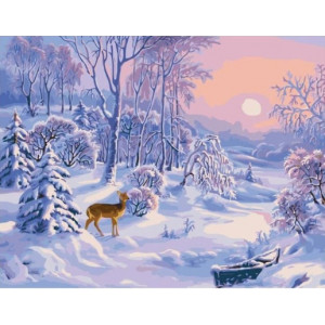 Картина по номерам "Волшебная зима"