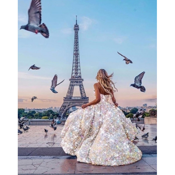 Картина по номерам "Блестящее платье"