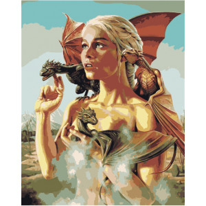 Картина по номерам "Мати драконів"