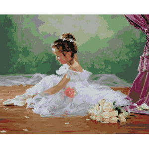 Картина по номерам "Маленькая балерина"