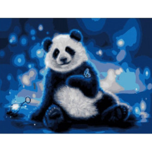 Картина по номерам "Ночной панда"