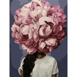 Картина по номерам "Дівчина-квітка Молодість"