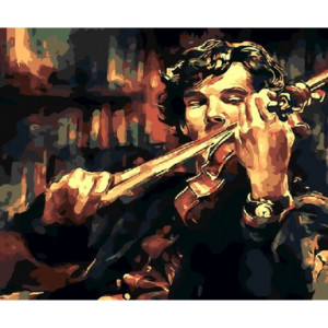 Картина по номерам "Скрипка Шерлока"