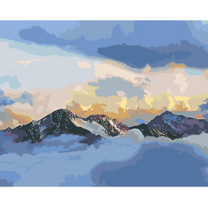 Картина по номерам "Высоко в горах"