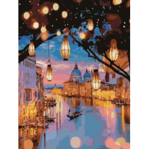 Картина по номерам "Венеціанські ліхтарики"