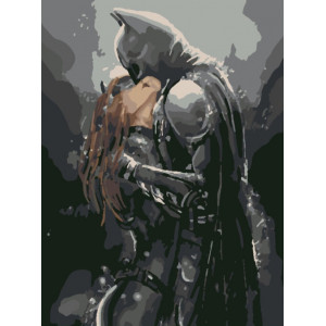 Картина по номерам "Бэтмен и женщина-кошка"