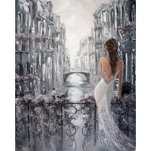 Картина по номерам "Девушка в Венеции"