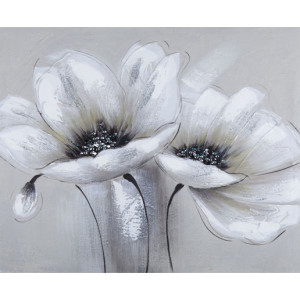 Картина по номерам "Белые цветы"