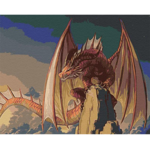 Картина по номерам "Красный дракон"