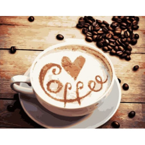 Картина по номерам "Любимый кофе"