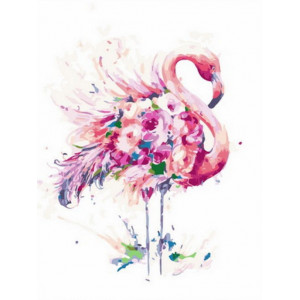 Картина по номерам "Розовый фламинго"