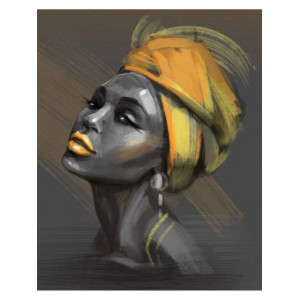 Картина по номерам "Африканская женщина"