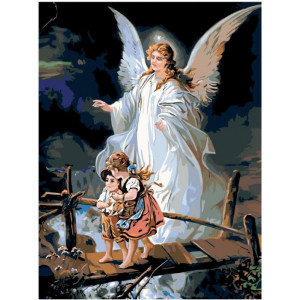 Картина по номерам "Под крылом ангелах"