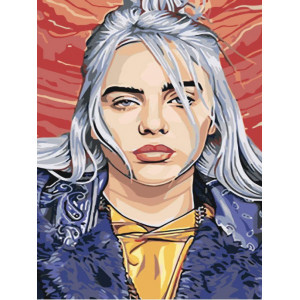 Картина по номерам "Портрет Billie Eilish"