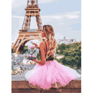 Картина по номерам "Цветок Парижа"
