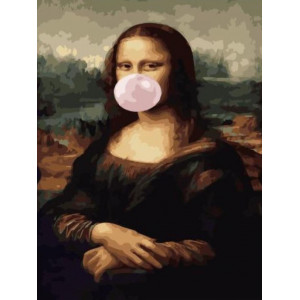 Картина по номерам "Мона Лиза с жвачкой"