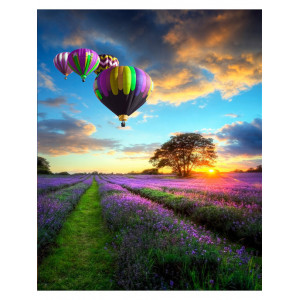 Картина по номерам "Воздушные шары на рассвете"