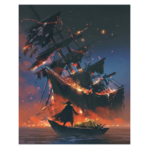 Картина по номерам "Корабль пиратов"