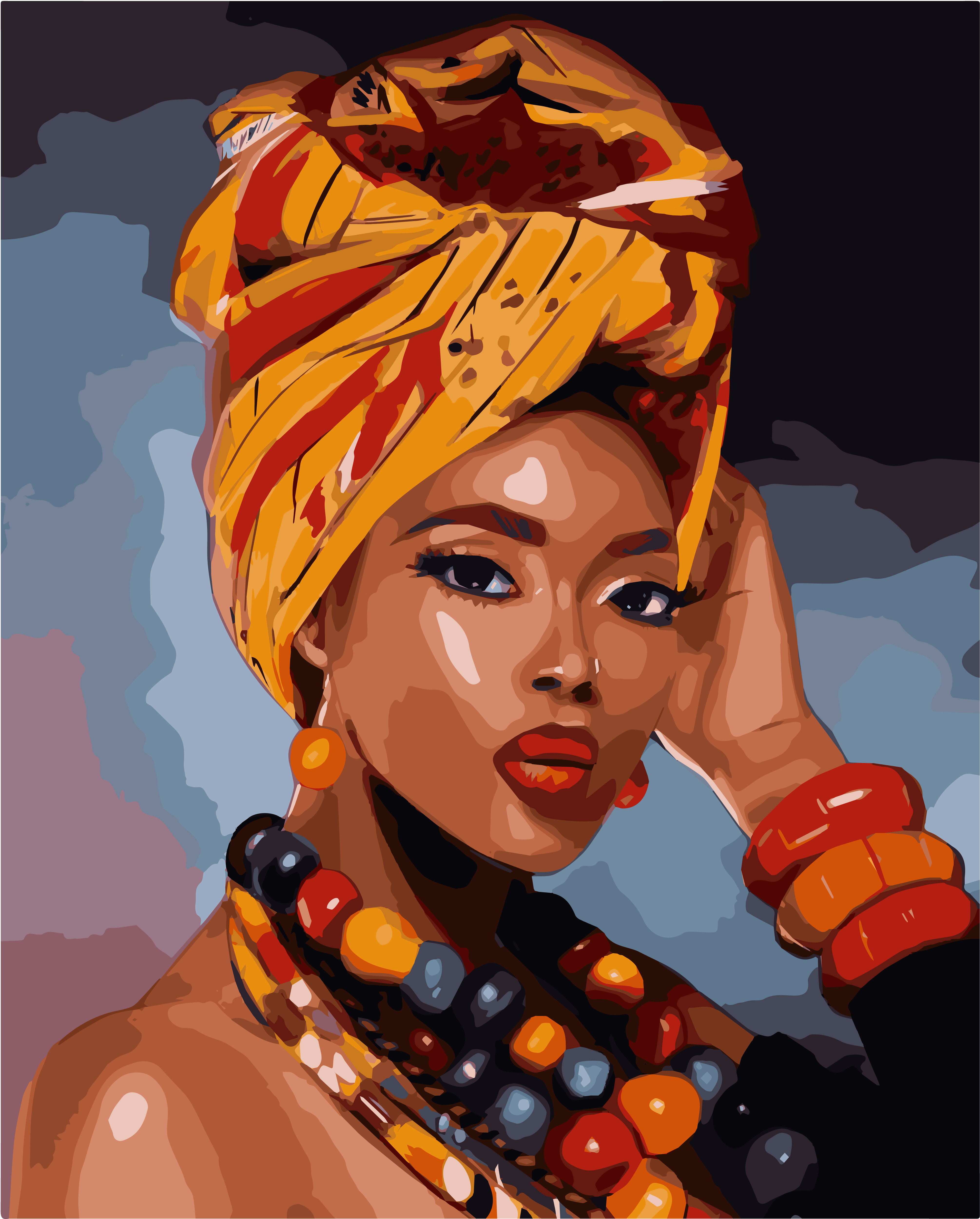 Картина по номерам на холсте с подрамником 40х50 см. 'Африка' арт. / | AliExpress