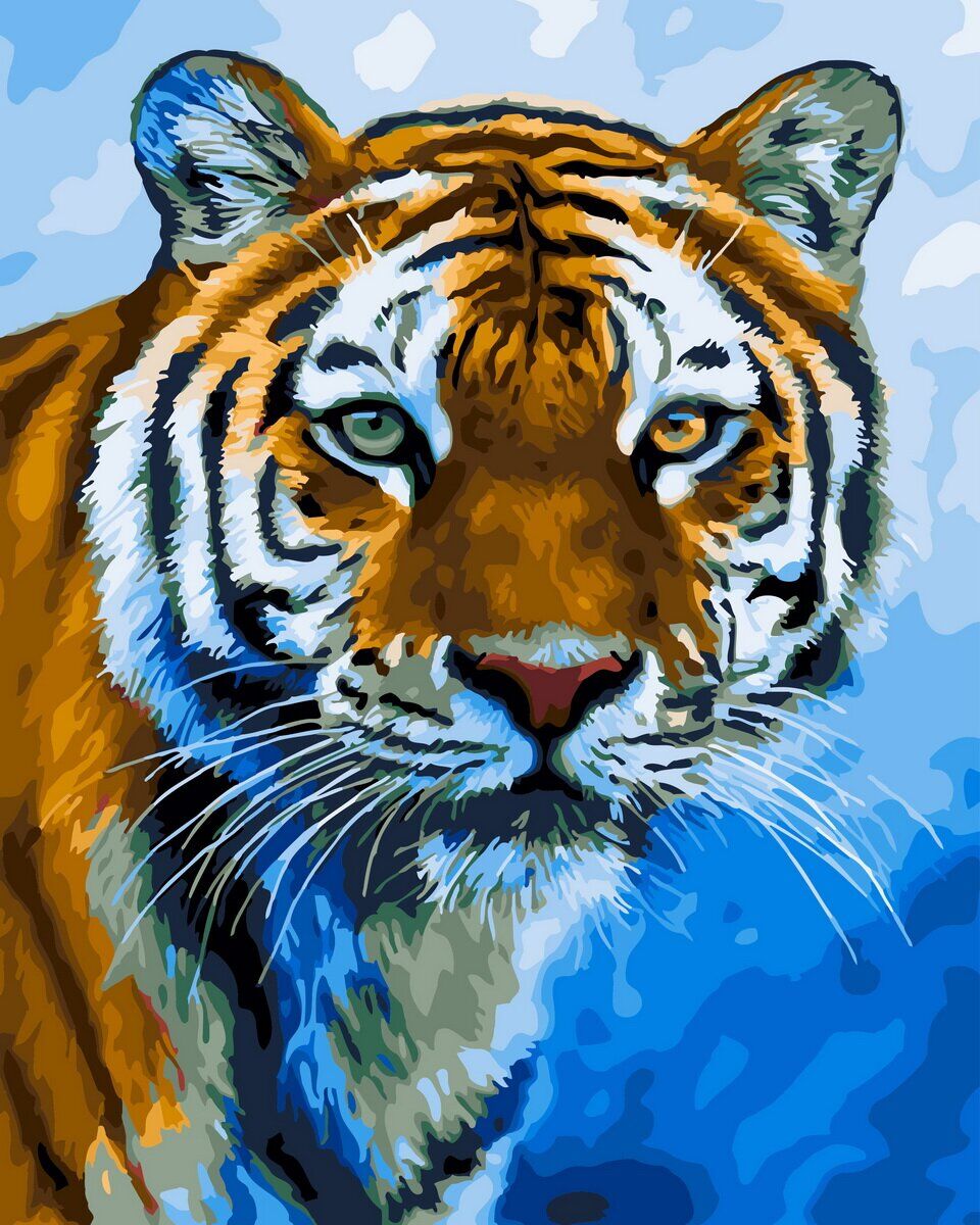 Алмазная мозаика тигр 40х50 тигр QA 202970